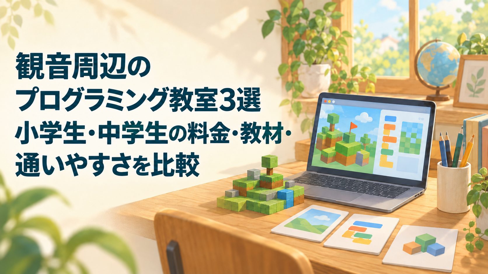 観音周辺のプログラミング教室3選｜小学生・中学生の料金・教材・通いやすさを比較