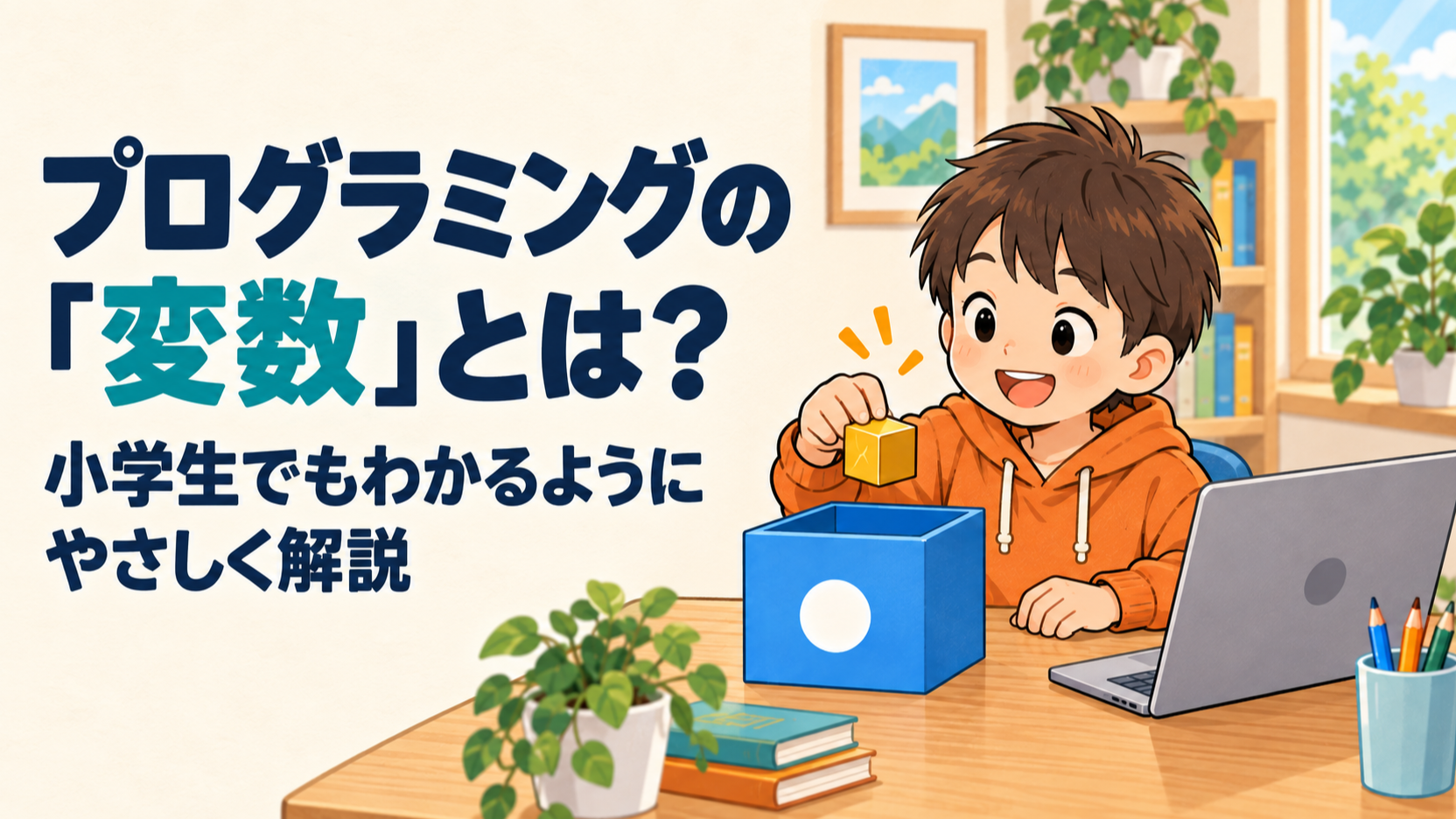 プログラミングの「変数」とは？小学生でもわかるようにやさしく解説